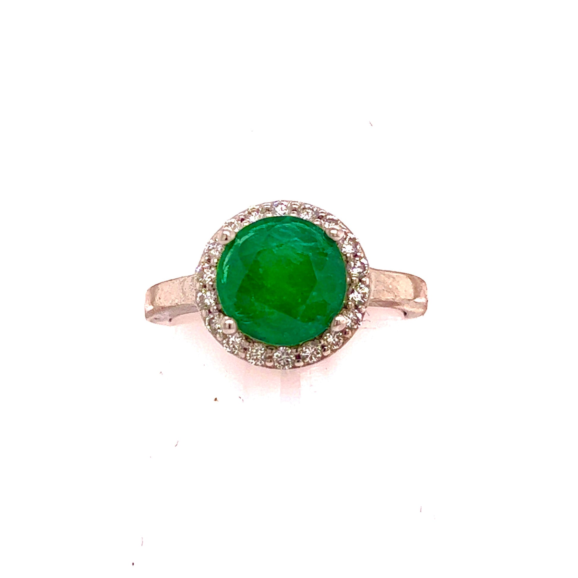 Natural Emerald Diamond Ring 14k Gold 2.83 TCW Certified $4,950 213252 - Certified Fine Jewelry