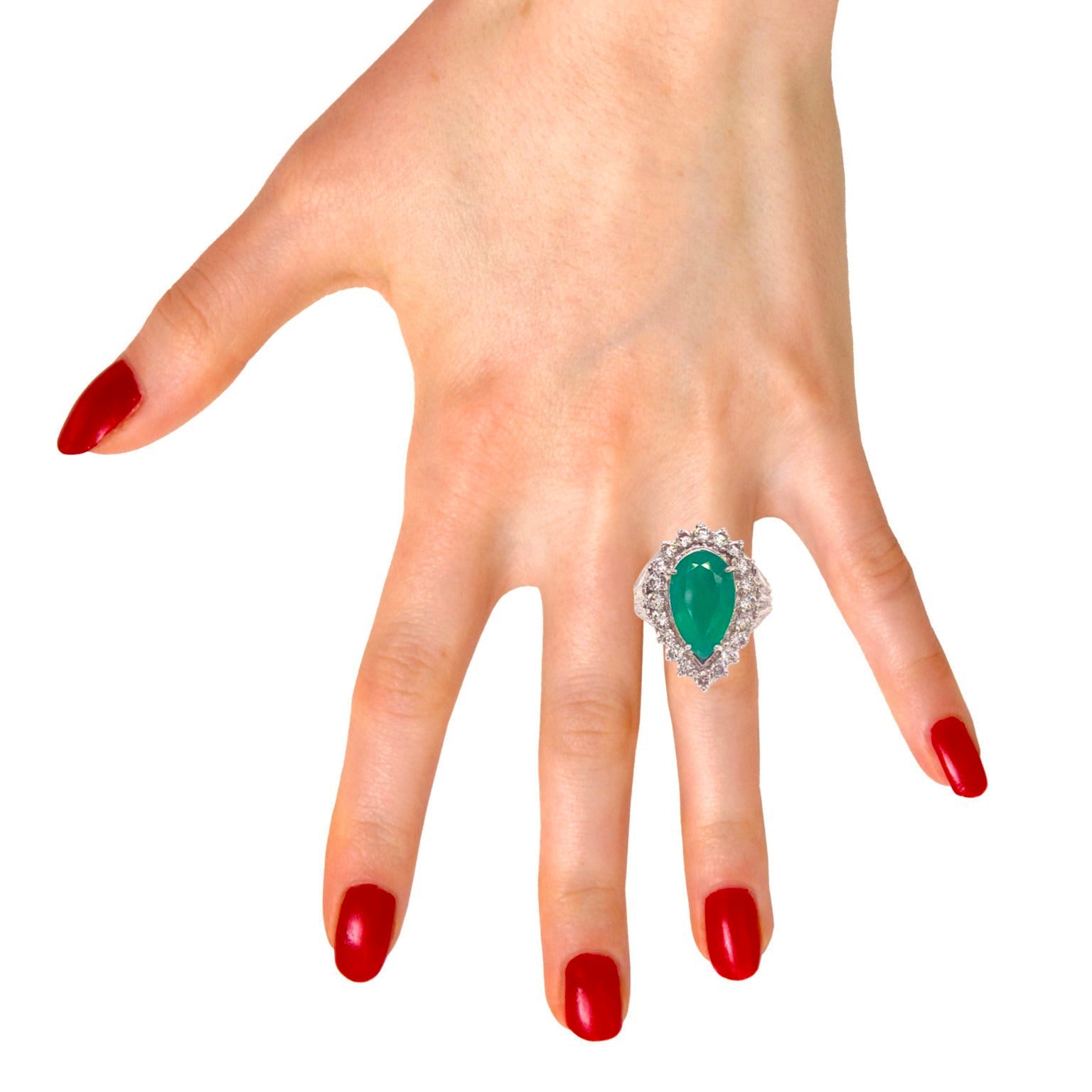 Diamond Emerald Ring 7.50 TCW 18 KT GIA Certified $8,950 915169 - Certified Fine Jewelry