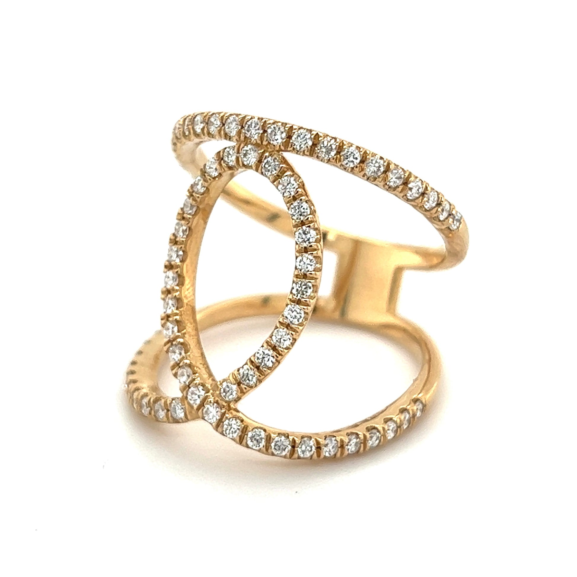 Diamond Ring Size 9.25 14k Gold 0.85 TCW 7.02 Grams Certified $5,950 215418 - Certified Fine Jewelry