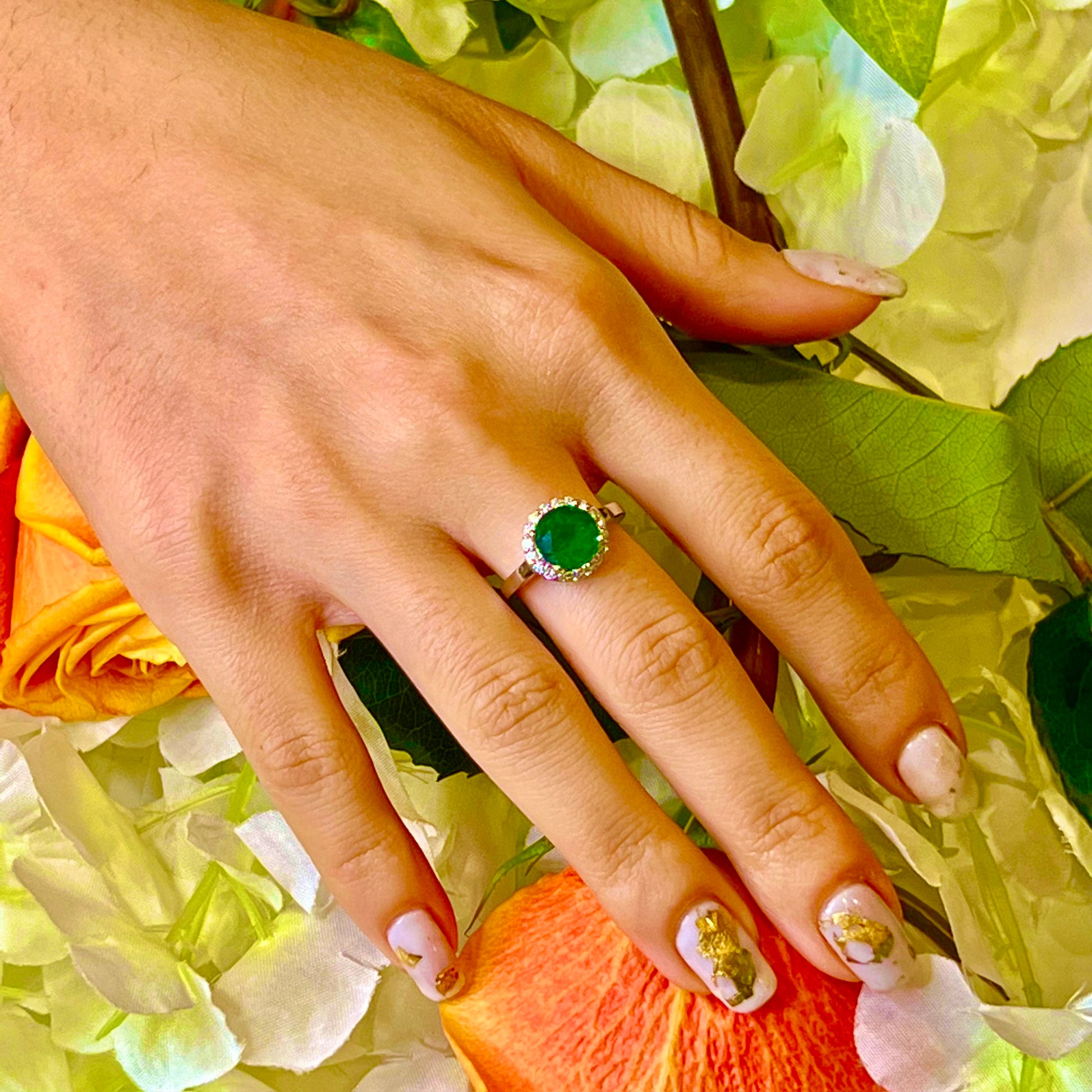 Natural Emerald Diamond Ring 14k Gold 2.83 TCW Certified $4,950 213252 - Certified Fine Jewelry
