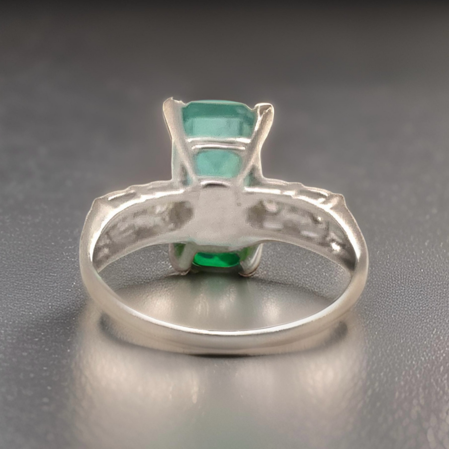 Natural Emerald Diamond Ring Size 6 14k Gold 2.95 TCW Certified $5,950 113434