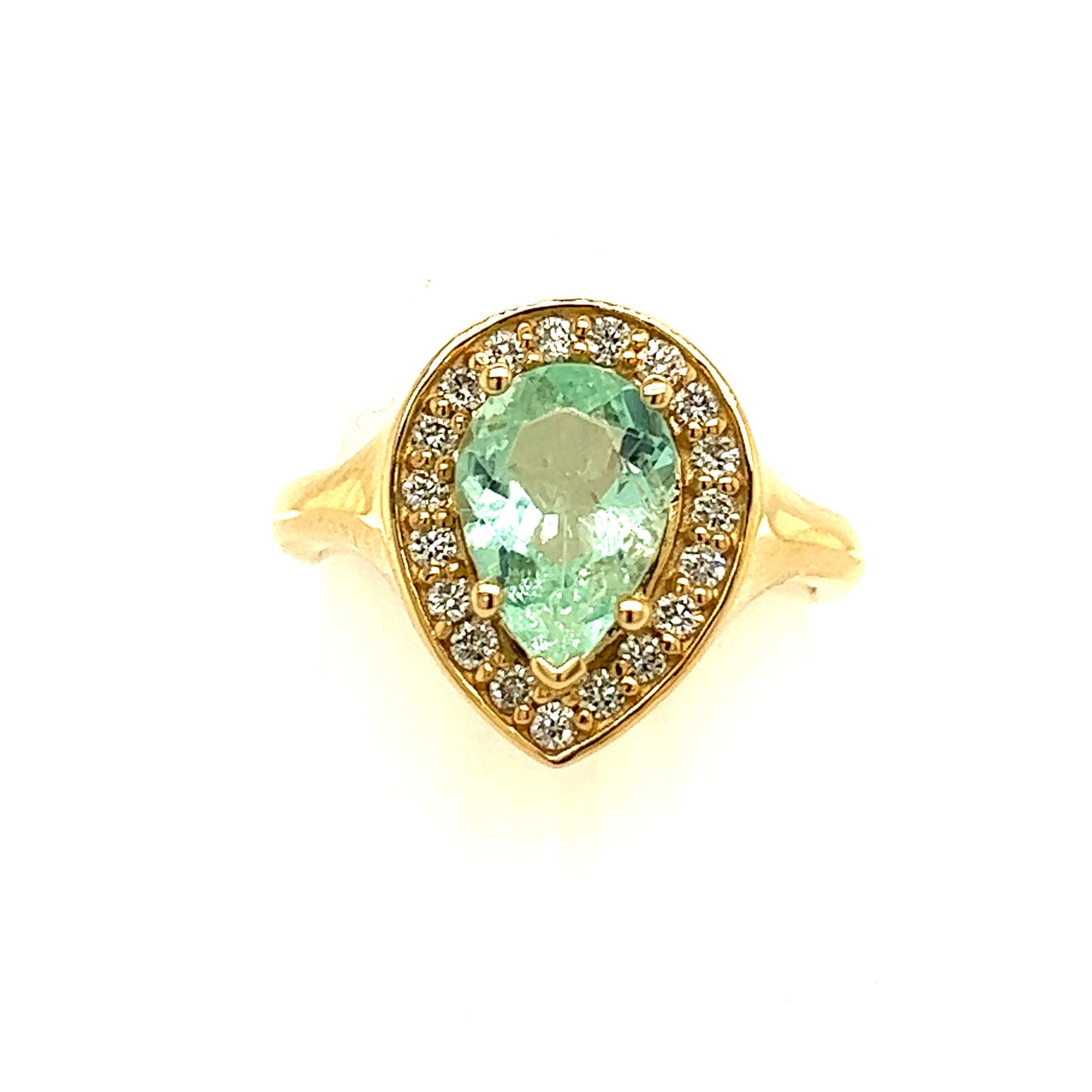 Natural Emerald Diamond Ring Size 6.5 14k Y Gold 1.74 TCW Certified $4,950 216677 - Certified Fine Jewelry