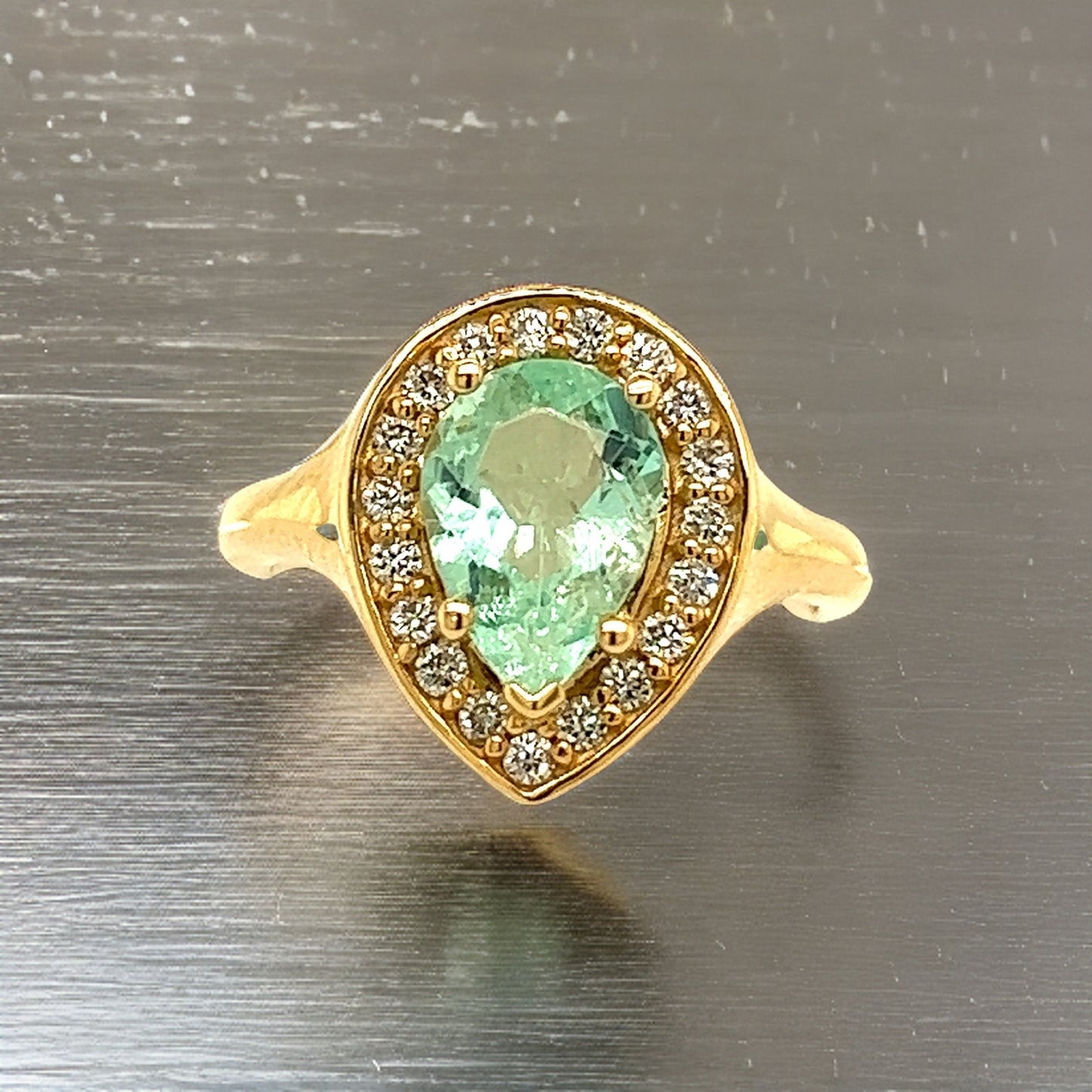 Natural Emerald Diamond Ring Size 6.5 14k Y Gold 1.74 TCW Certified $4,950 216677 - Certified Fine Jewelry