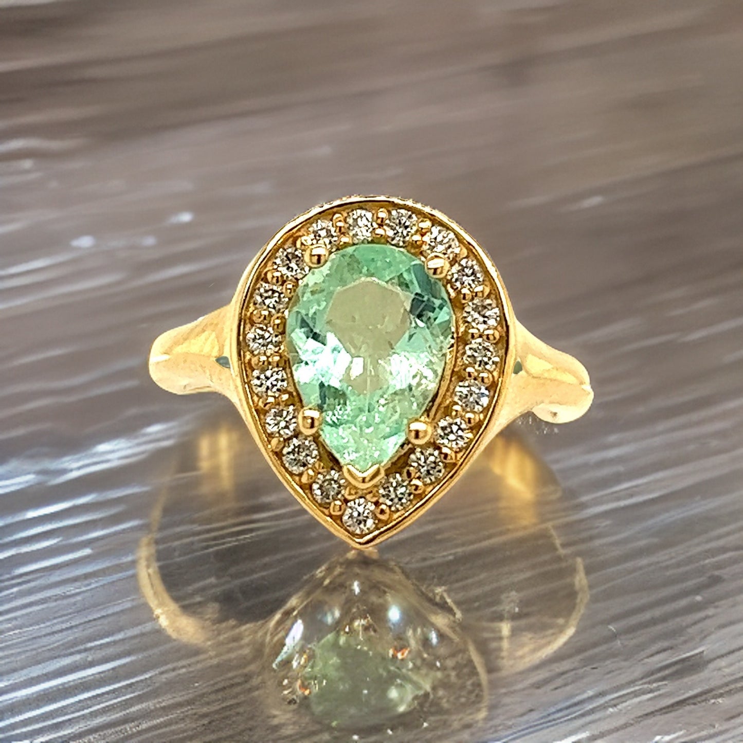 Natural Emerald Diamond Ring Size 6.5 14k Y Gold 1.74 TCW Certified $4,950 216677 - Certified Fine Jewelry