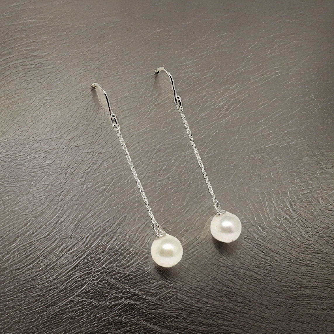 Akoya Pearl Drop Earrings14k Gold Women 9.3 mm Certified $780 721023 - Certified Fine Jewelry