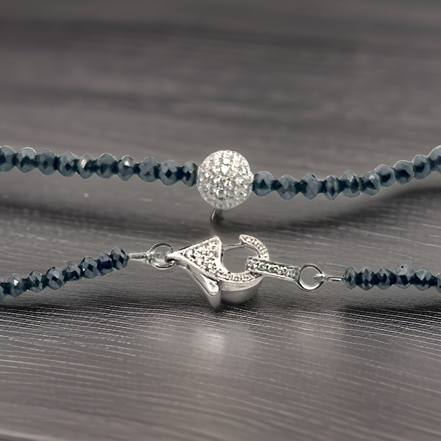 Diamond Beaded Necklace 34.15 Twc 18k Gold 16 in Certified $7,950 920472 - Certified Fine Jewelry