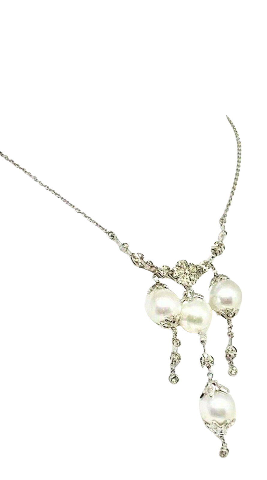 Diamond South Sea Pearl Necklace 18k Gold 11.45 mm 17.5" Certified $6,950 822583 - Certified Fine Jewelry