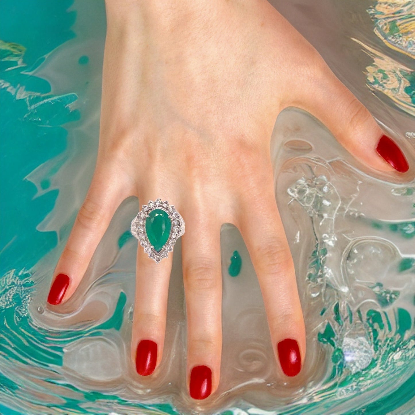 Diamond Emerald Ring 7.50 TCW 18 KT GIA Certified $8,950 915169 - Certified Fine Jewelry