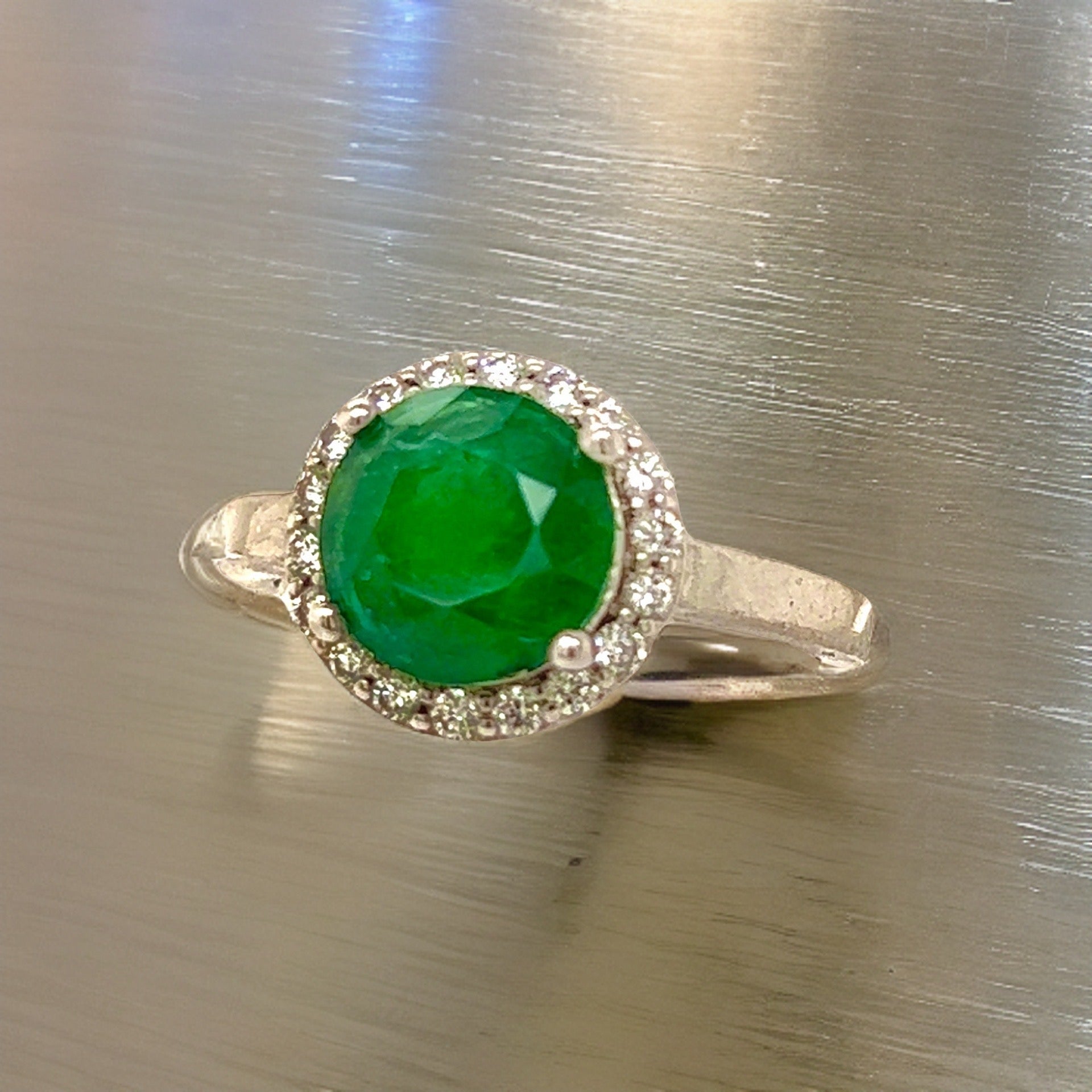 Natural Emerald Diamond Ring 14k Gold 2.83 TCW Certified $4,950 213252 - Certified Fine Jewelry