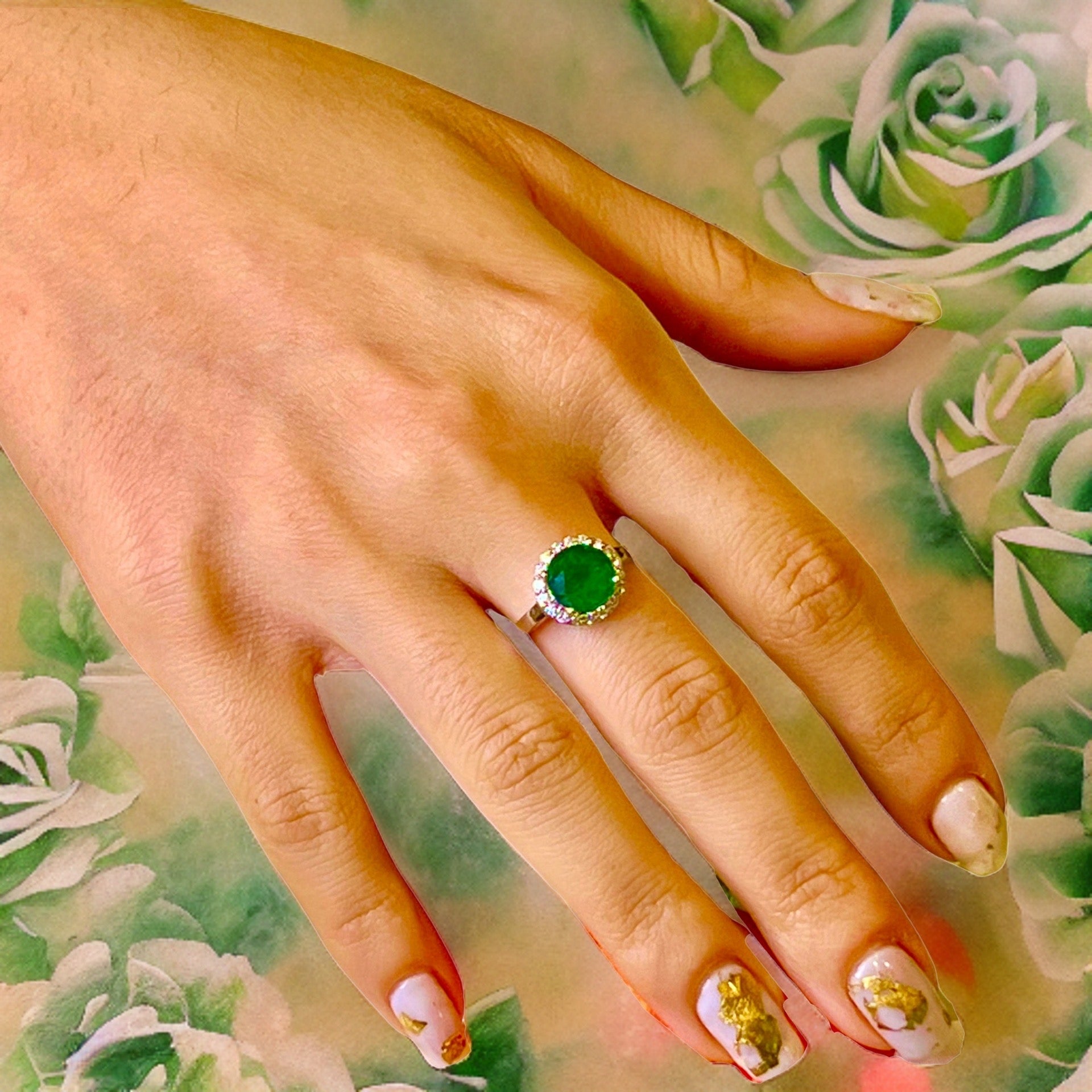 Natural Emerald Diamond Ring 14k Gold 2.83 TCW Certified $4,950 213252 - Certified Fine Jewelry