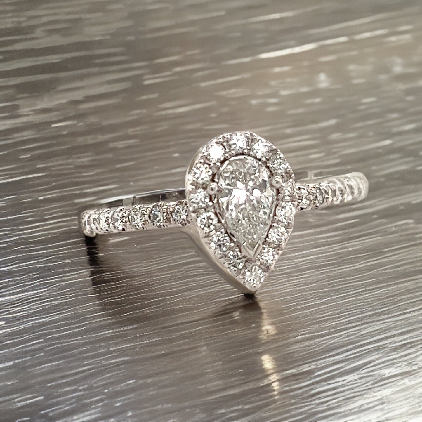 Diamond Engagement Ring 14k White Gold 0.90 TCW Certified $4,950 210736 - Certified Fine Jewelry