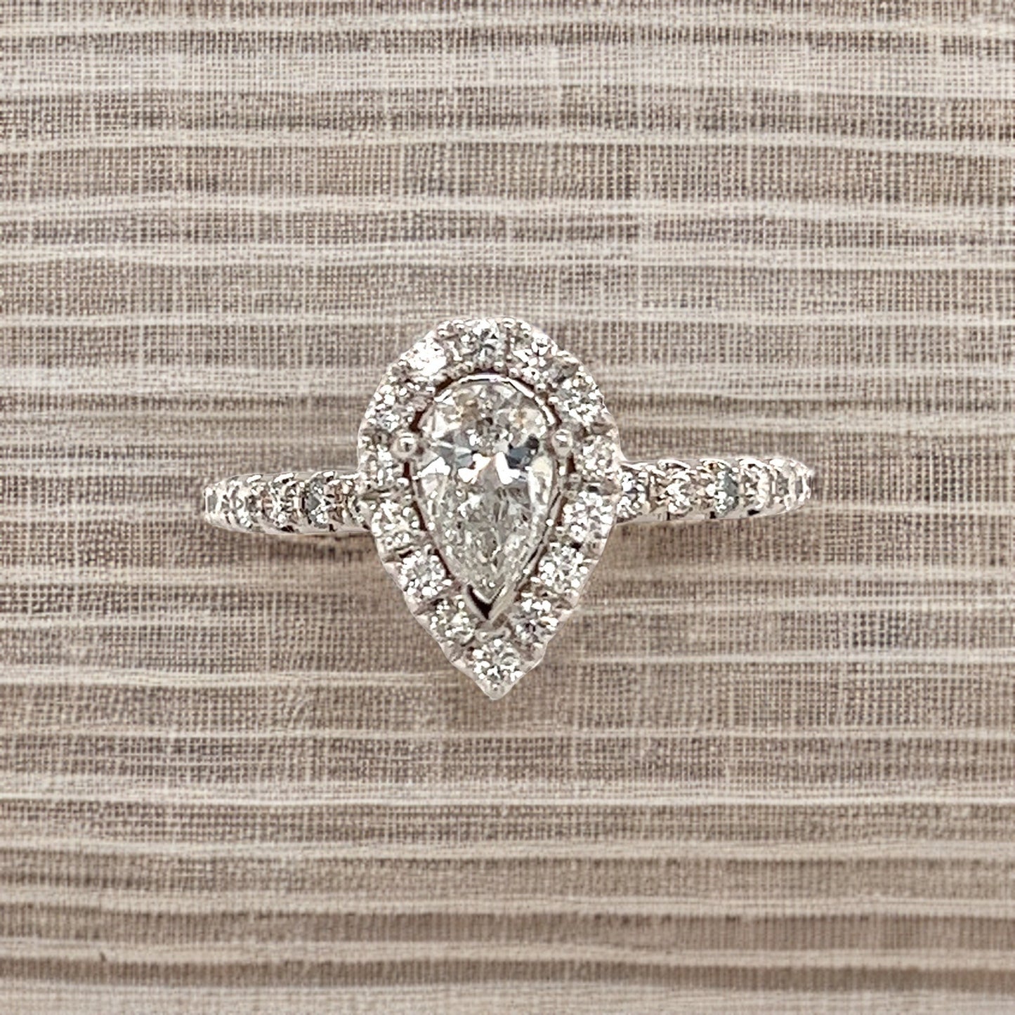 Diamond Engagement Ring 14k White Gold 0.90 TCW Certified $4,950 210736 - Certified Fine Jewelry