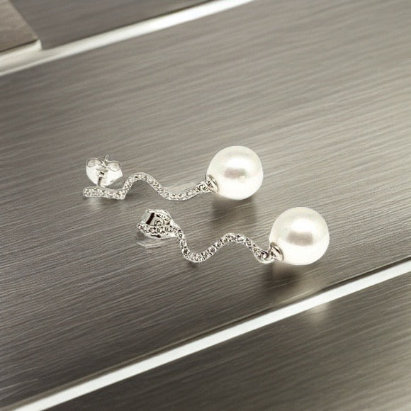 Diamond South Sea Pearl Earrings 14k Gold Large 11.00 mm Certified $4,950 913484 - Certified Fine Jewelry