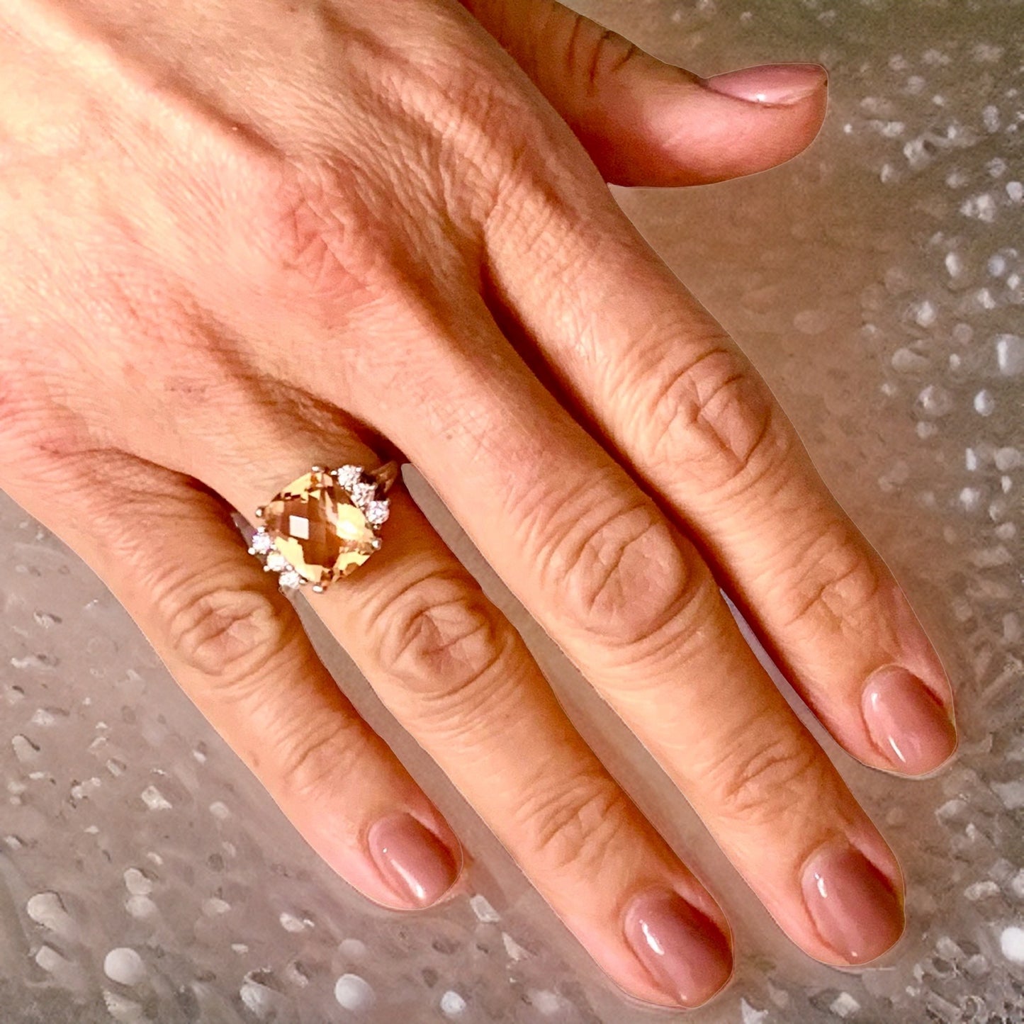 Diamond Morganite Ring Size 7.25 14k Gold 5.60 TCW Certified $5,950 120600 - Certified Fine Jewelry