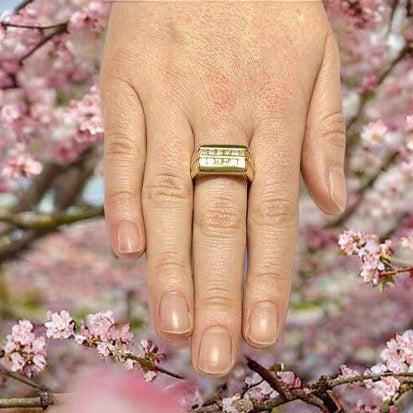 Diamond Ring 14k Gold 2 CTS Princess Cut Unisex Certified $4,200 606238 - Certified Fine Jewelry