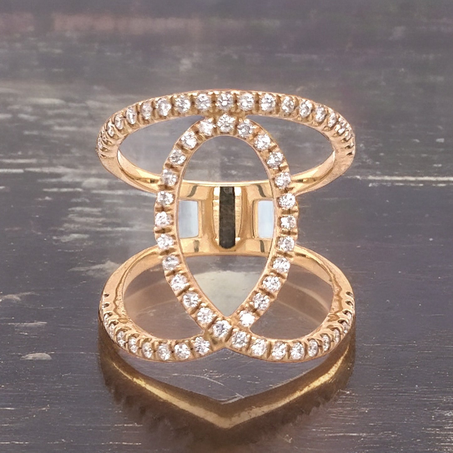 Diamond Ring Size 9.25 14k Gold 0.85 TCW 7.02 Grams Certified $5,950 215418 - Certified Fine Jewelry