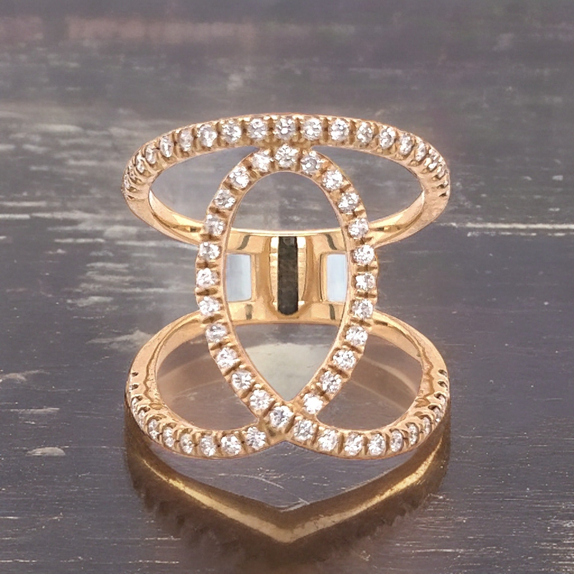 Diamond Ring Size 9.25 14k Gold 0.85 TCW 7.02 Grams Certified $5,950 215418 - Certified Fine Jewelry