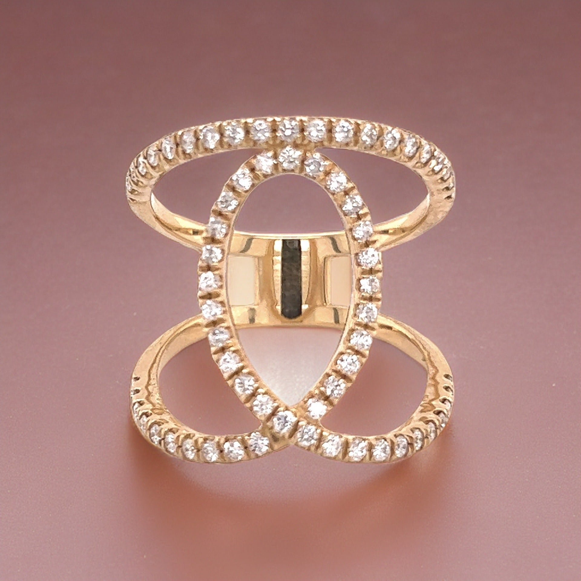 Diamond Ring Size 9.25 14k Gold 0.85 TCW 7.02 Grams Certified $5,950 215418 - Certified Fine Jewelry