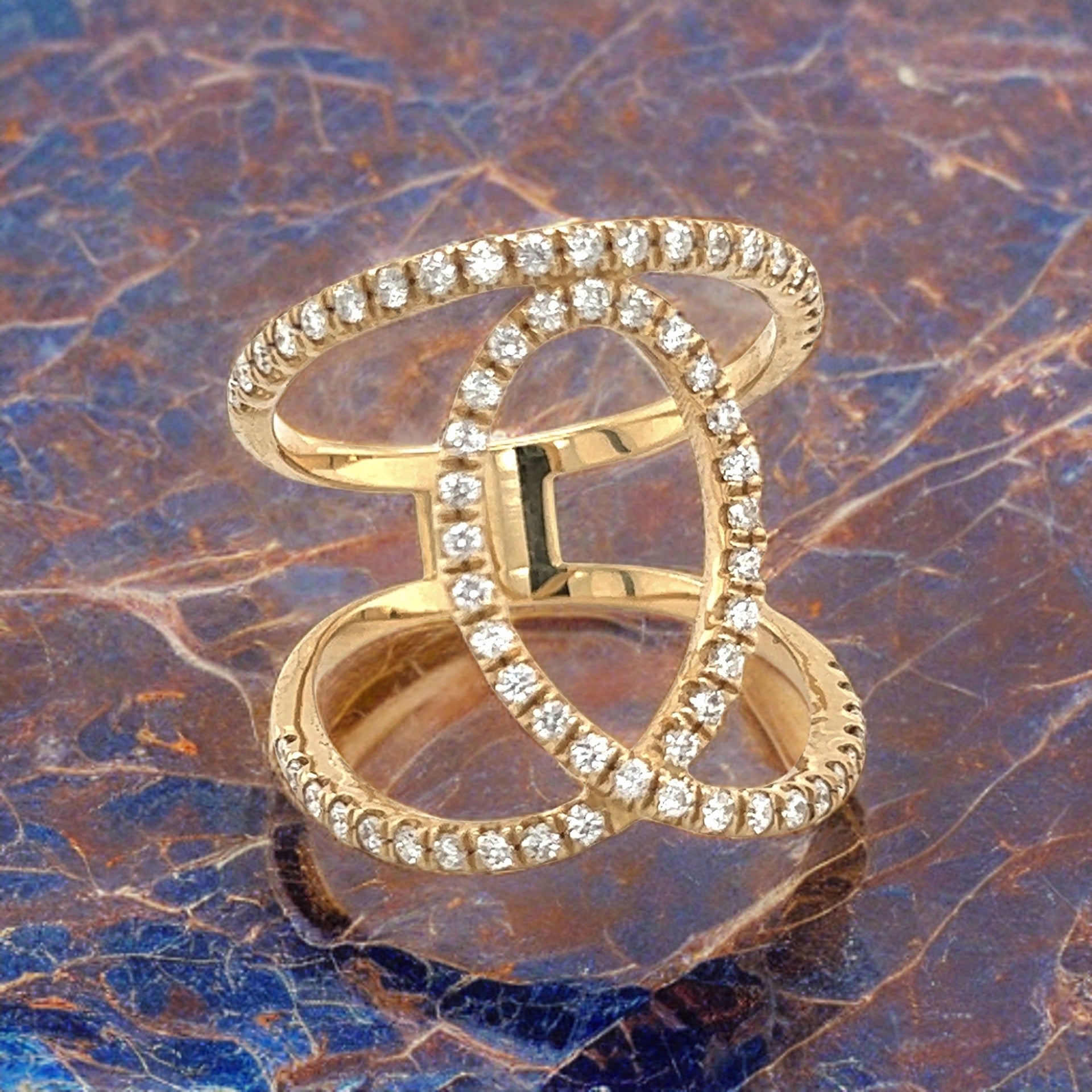 Diamond Ring Size 9.25 14k Gold 0.85 TCW 7.02 Grams Certified $5,950 215418 - Certified Fine Jewelry