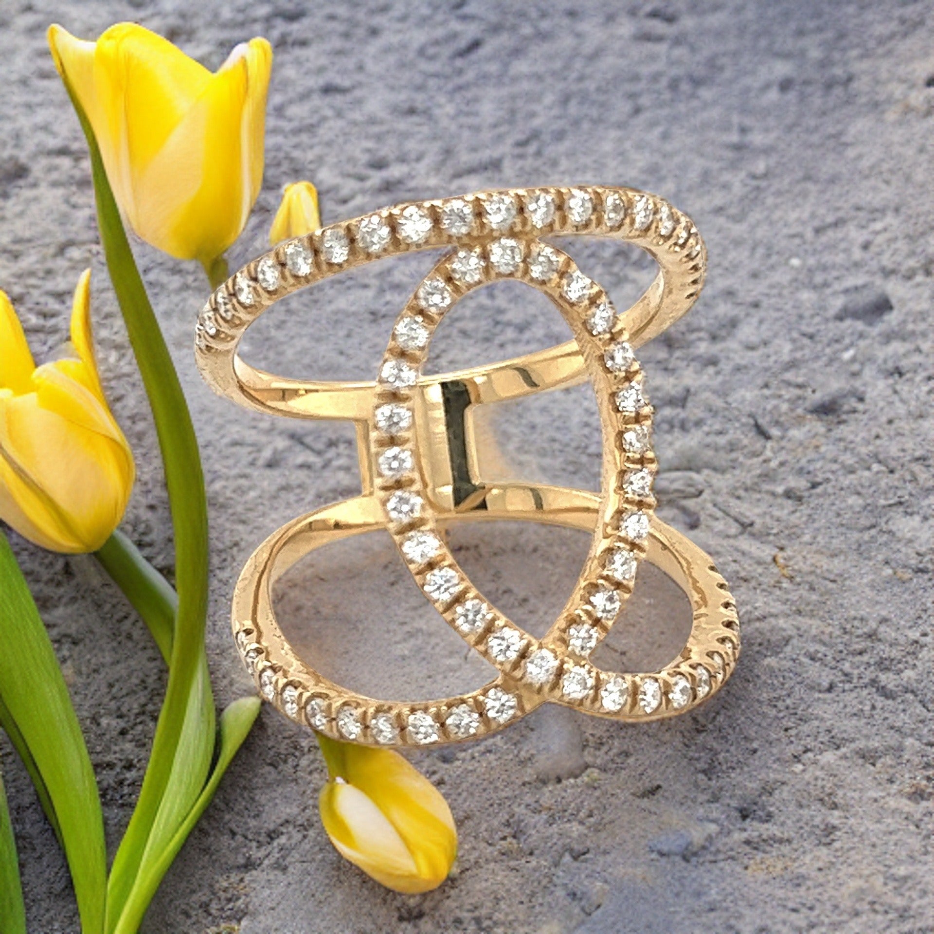 Diamond Ring Size 9.25 14k Gold 0.85 TCW 7.02 Grams Certified $5,950 215418 - Certified Fine Jewelry