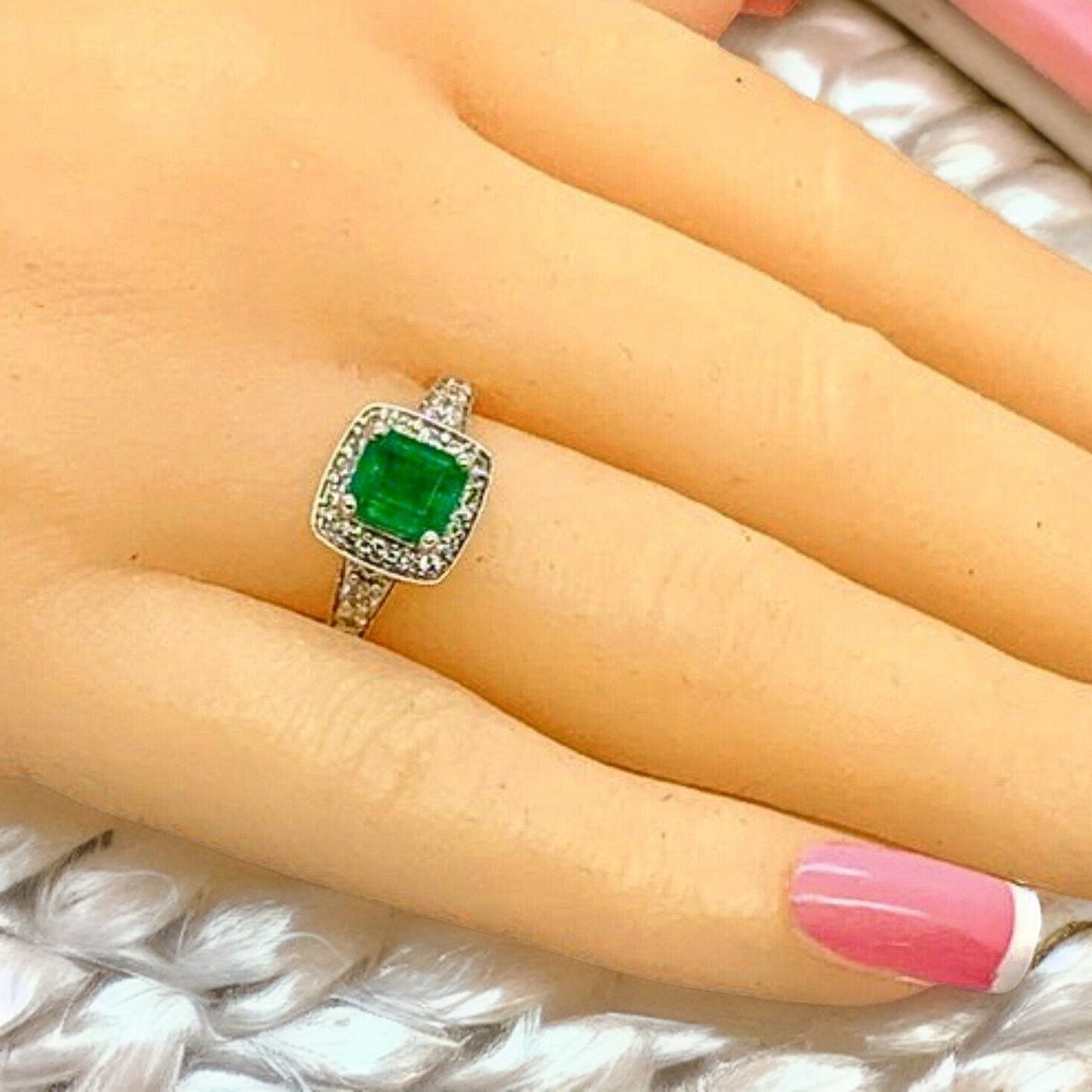 Diamond Emerald Ring 14k Gold 1.40 TCW Certified $4,950 920938 - Certified Fine Jewelry