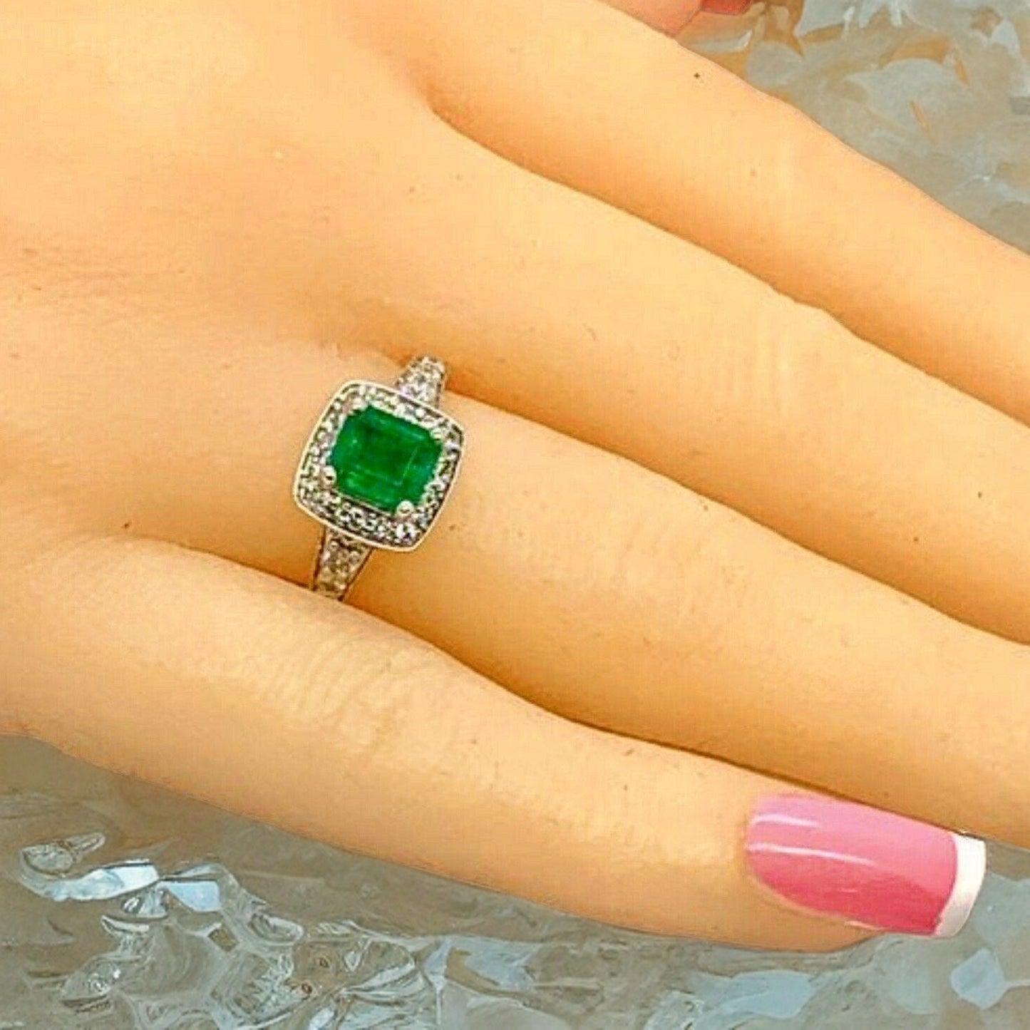 Diamond Emerald Ring 14k Gold 1.40 TCW Certified $4,950 920938 - Certified Fine Jewelry