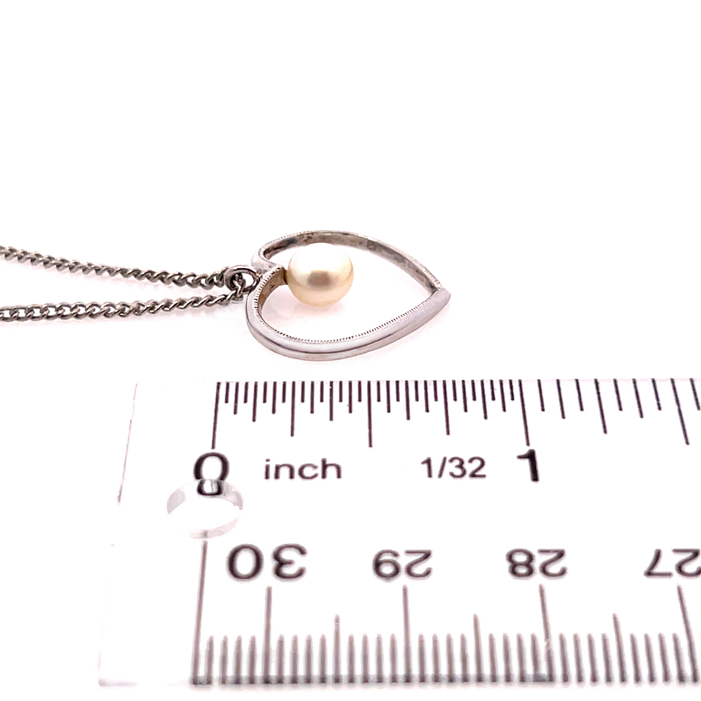 Mikimoto Estate Akoya Pearl Necklace 16" Sterling Silver M431