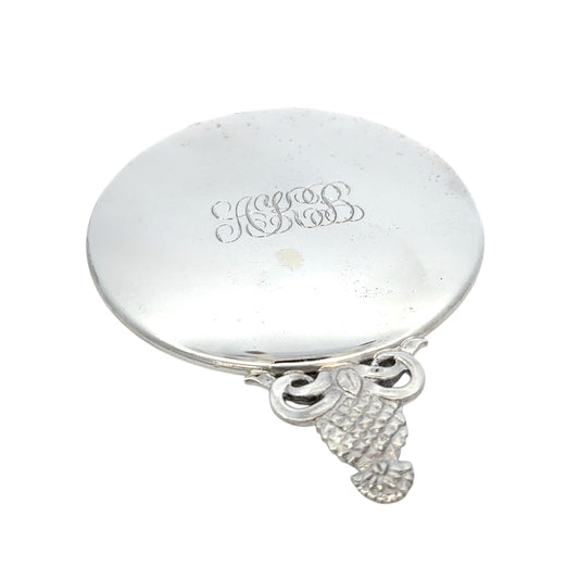 Tiffany & Co Pineapple Hand Mirror Sterling Silver 58 Grams Estate TIF879