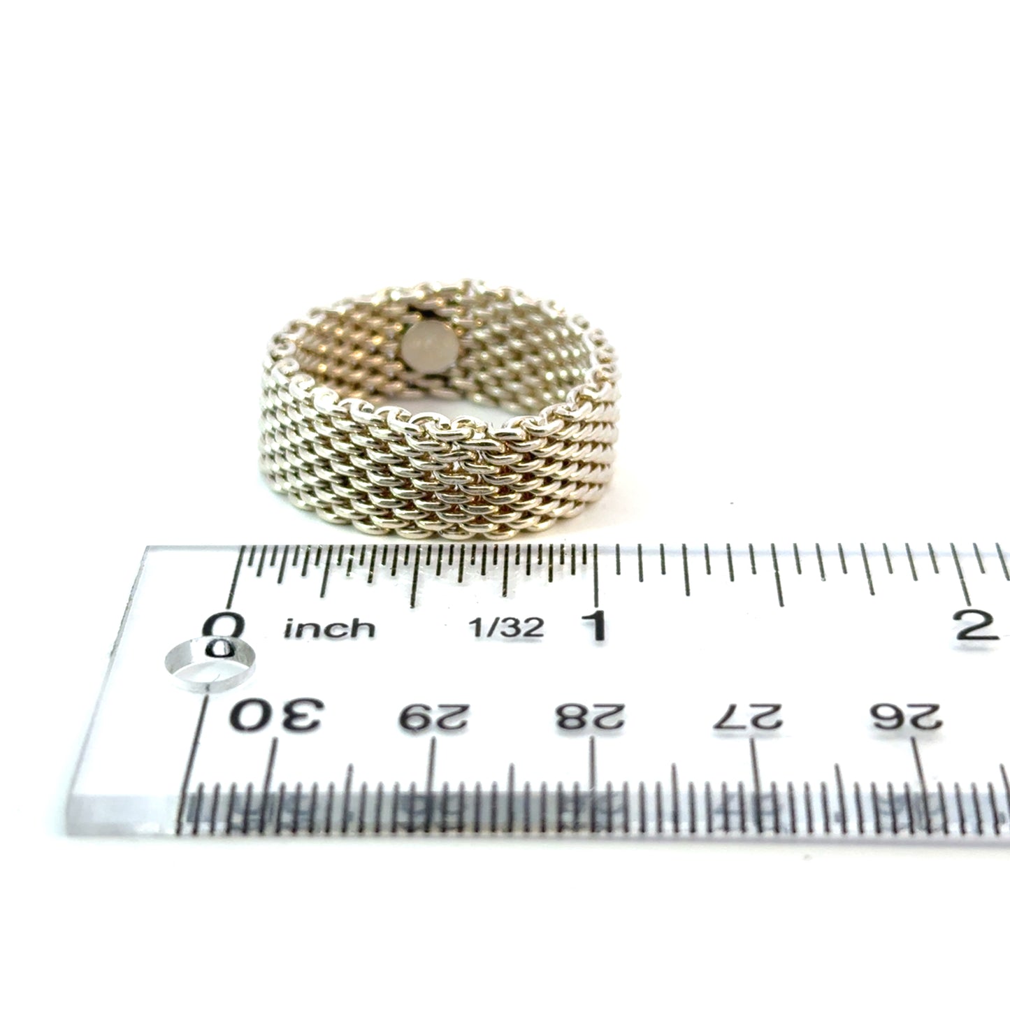 Tiffany & Co Somerset Ring Size 14 Sterling Silver 10.7 Grams Estate TIF849