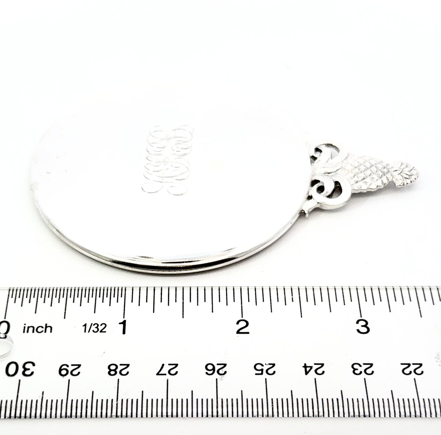 Tiffany & Co Pineapple Hand Mirror Sterling Silver 58 Grams Estate TIF879