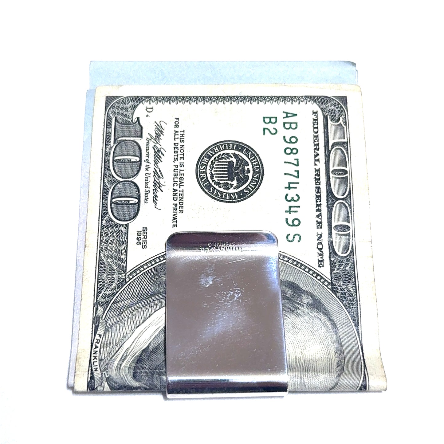 Tiffany & Co Social Security Money Clip Sterling Silver Estate TIF891
