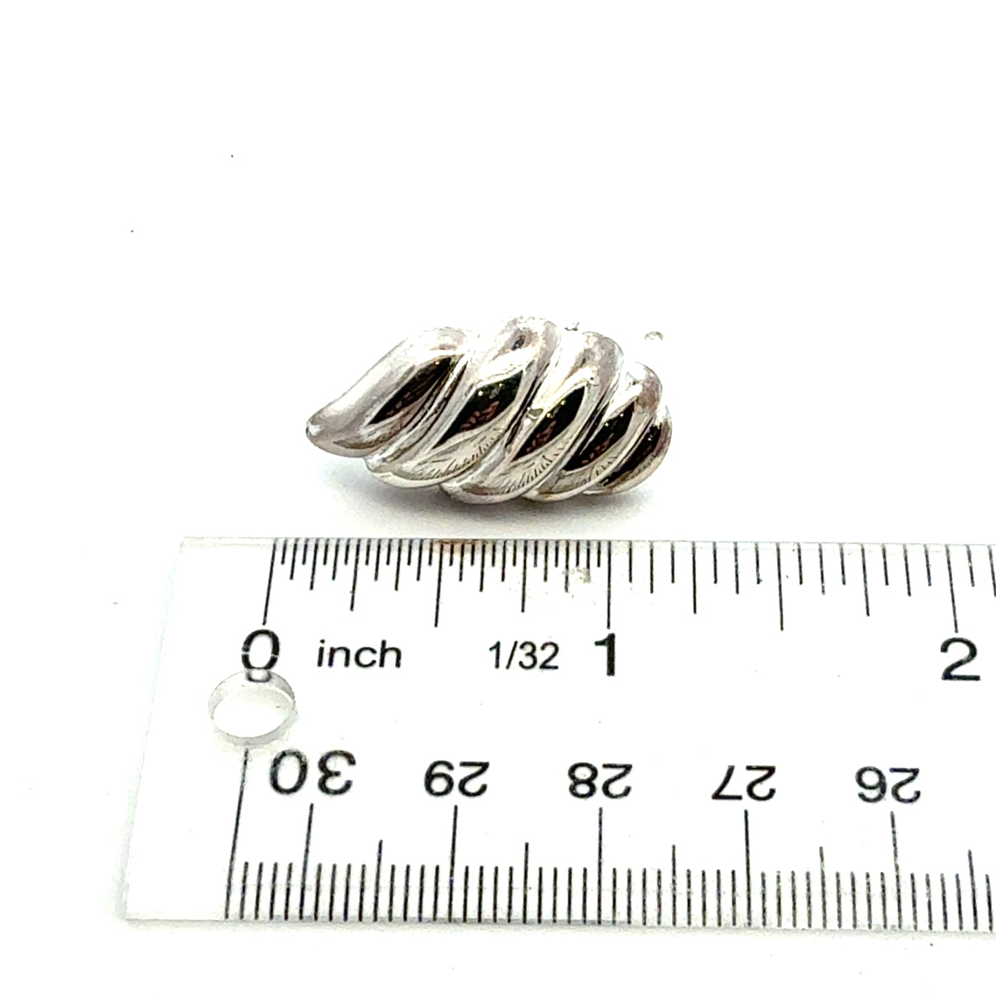 Tiffany & Co Omega Back Earrings Sterling Silver Estate TIF937