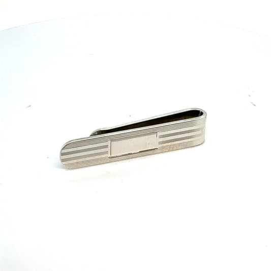 Tiffany & Co Sterling Silver Mens Tie Clip Estate TIF987