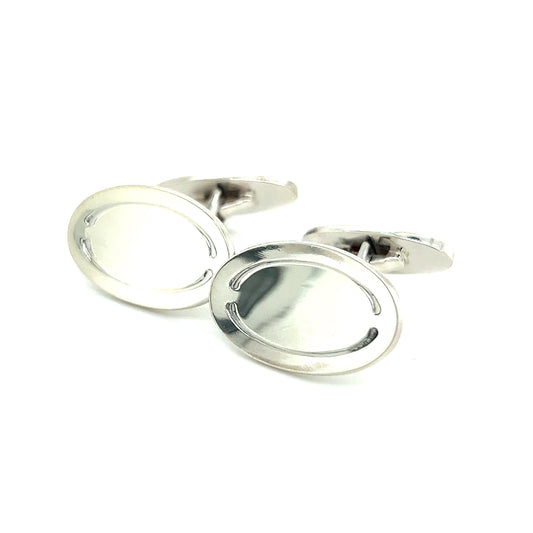 Georg Jensen Estate Mens Cufflinks Silver GJ18