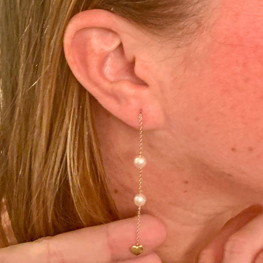 Akoya Pearl Earrings 14 KT Gold Certified $890 013428 - Certified Fine Jewelry