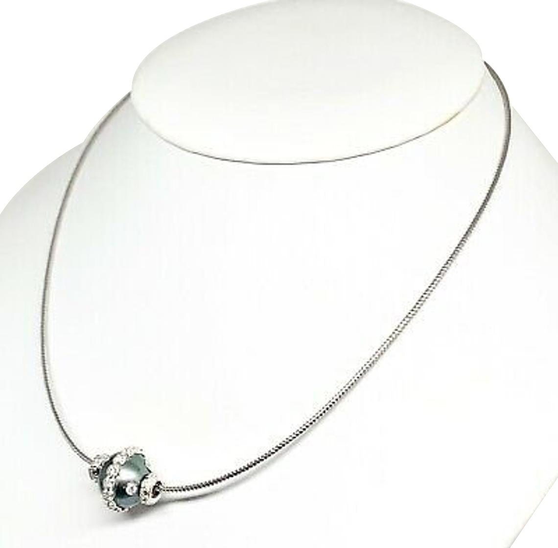 Diamond Tahitian Pearl Necklace 0.60 CT 14k Gold 13 mm 18" Certified $4,950 915320 - Certified Fine Jewelry