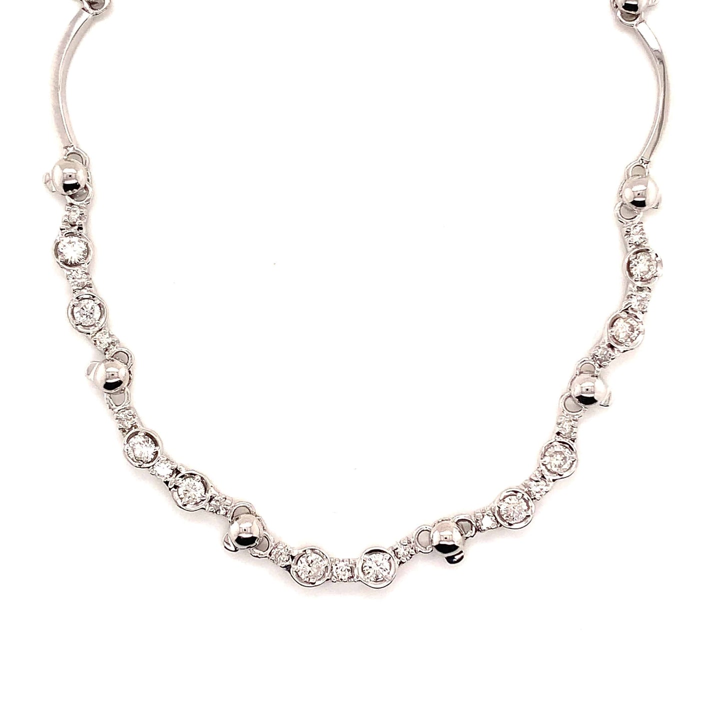 Diamond 14k Gold Necklace 1.5 CT 16.50 inch Certified $4,950 822590 - Certified Fine Jewelry