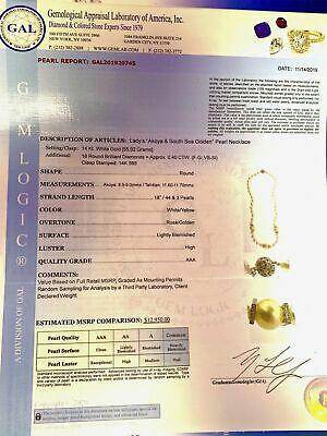 South Sea Akoya Pearl Necklace 14k Gold 11.60 mm 18" Certified $12,950 920745 - Certified Fine Jewelry
