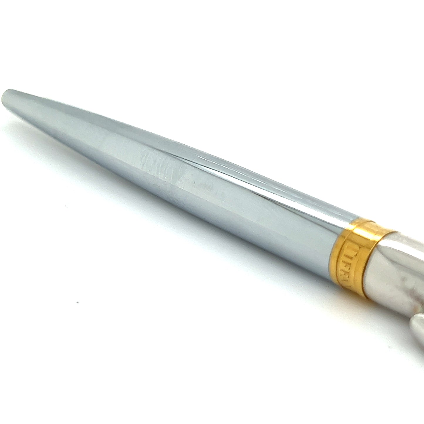 Tiffany & Co Estate Gold Plated Ballpoint Pen 5.25" Sterling Silver TIF272 - Certified Fine Jewelry