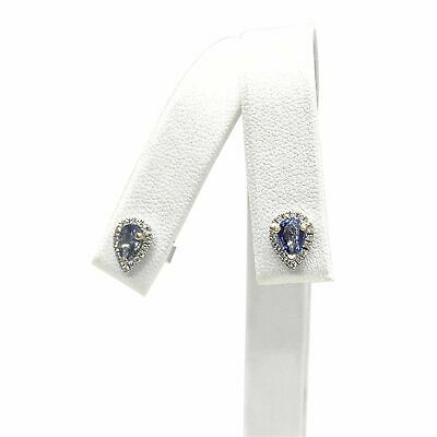 Diamond Sapphire Earrings 18k Gold Stud .60 CTW Certified $2,295 921738 - Certified Fine Jewelry