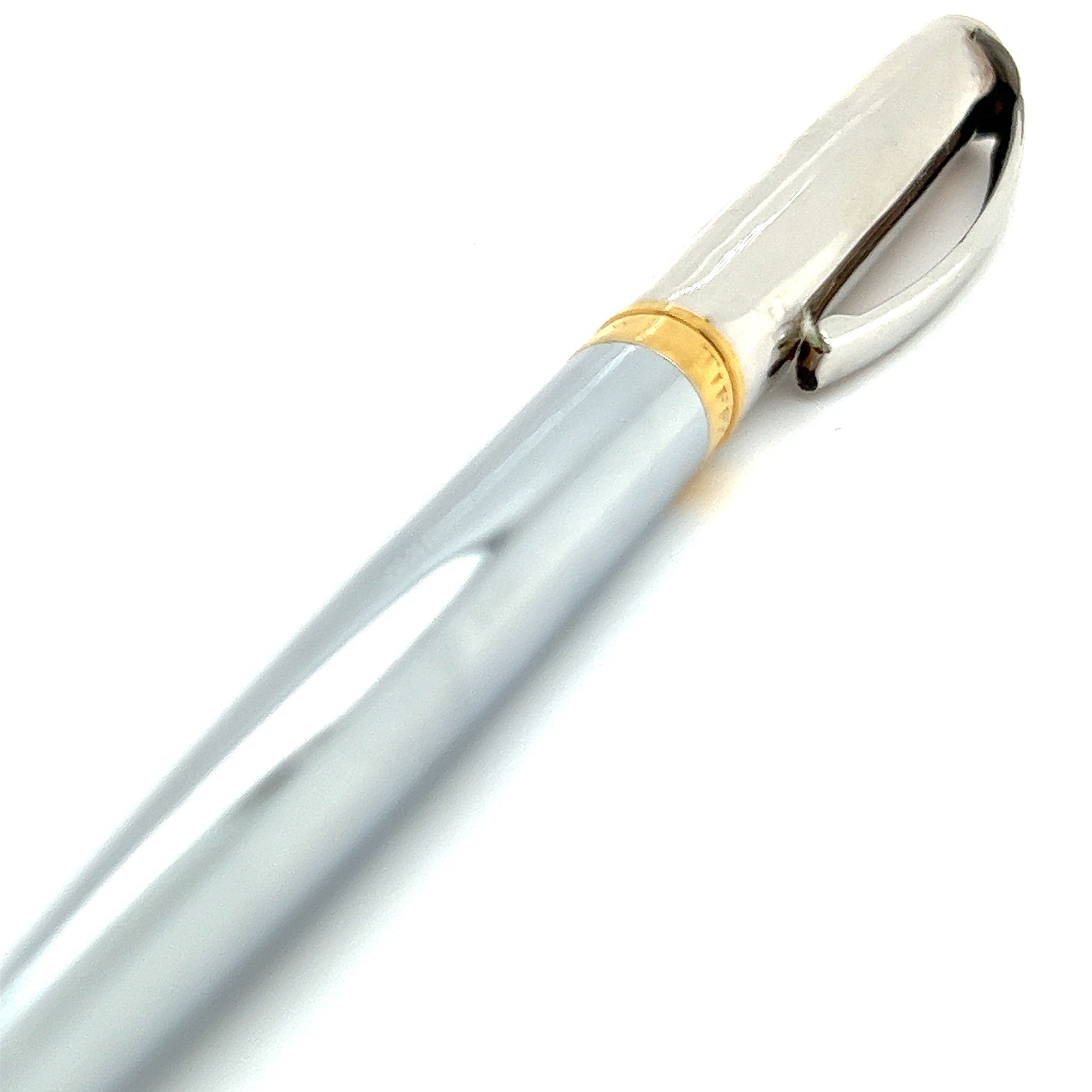 Tiffany & Co Estate Gold Plated Ballpoint Pen 5.25" Sterling Silver TIF272 - Certified Fine Jewelry