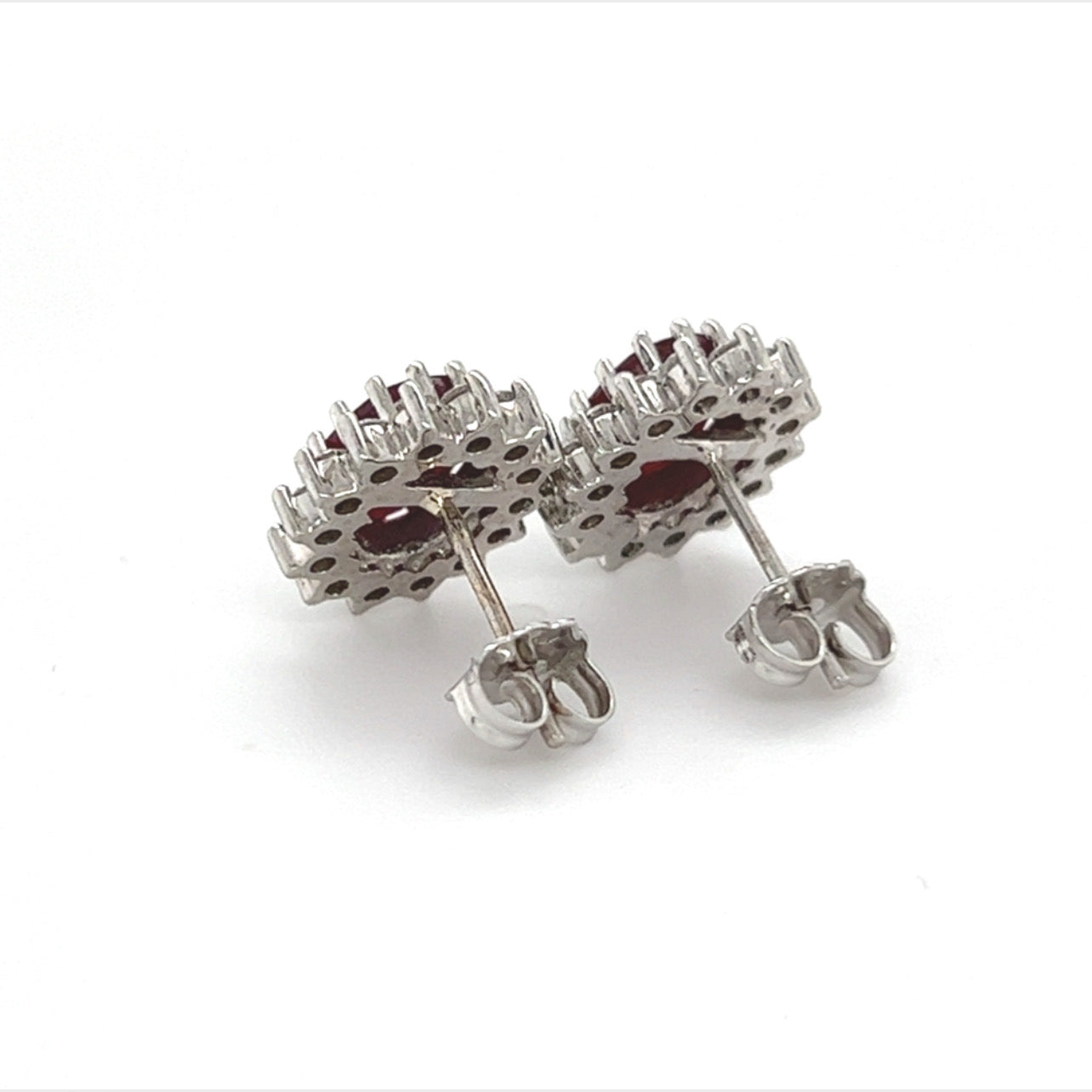 Natural Ruby Diamond Earrings 14k Gold 4.04 TCW Certified $5,250 215094 - Certified Fine Jewelry