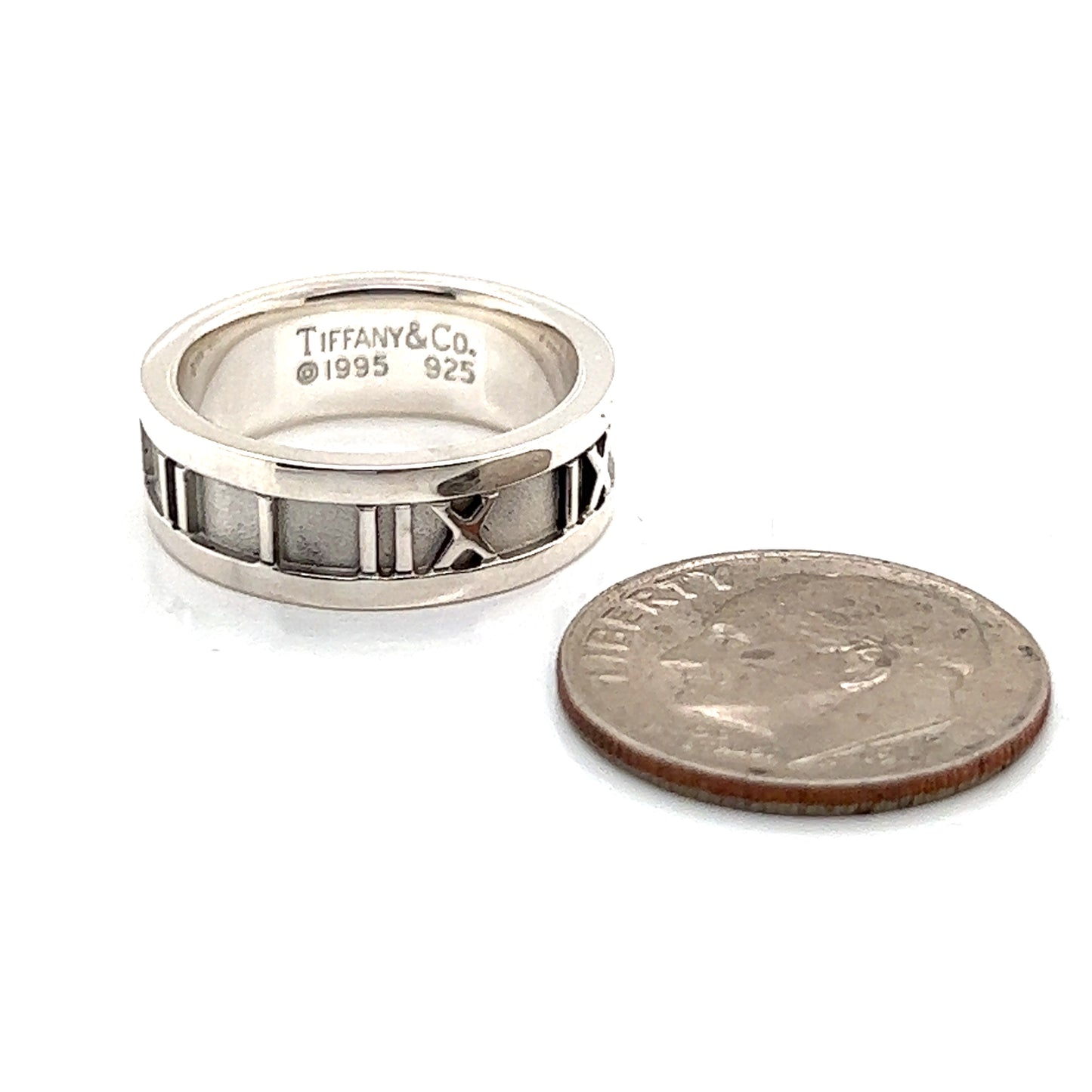 Tiffany & Co Estate Sterling Silver Ring Size 4.25, 5.2 Grams TIF182 - Certified Fine Jewelry