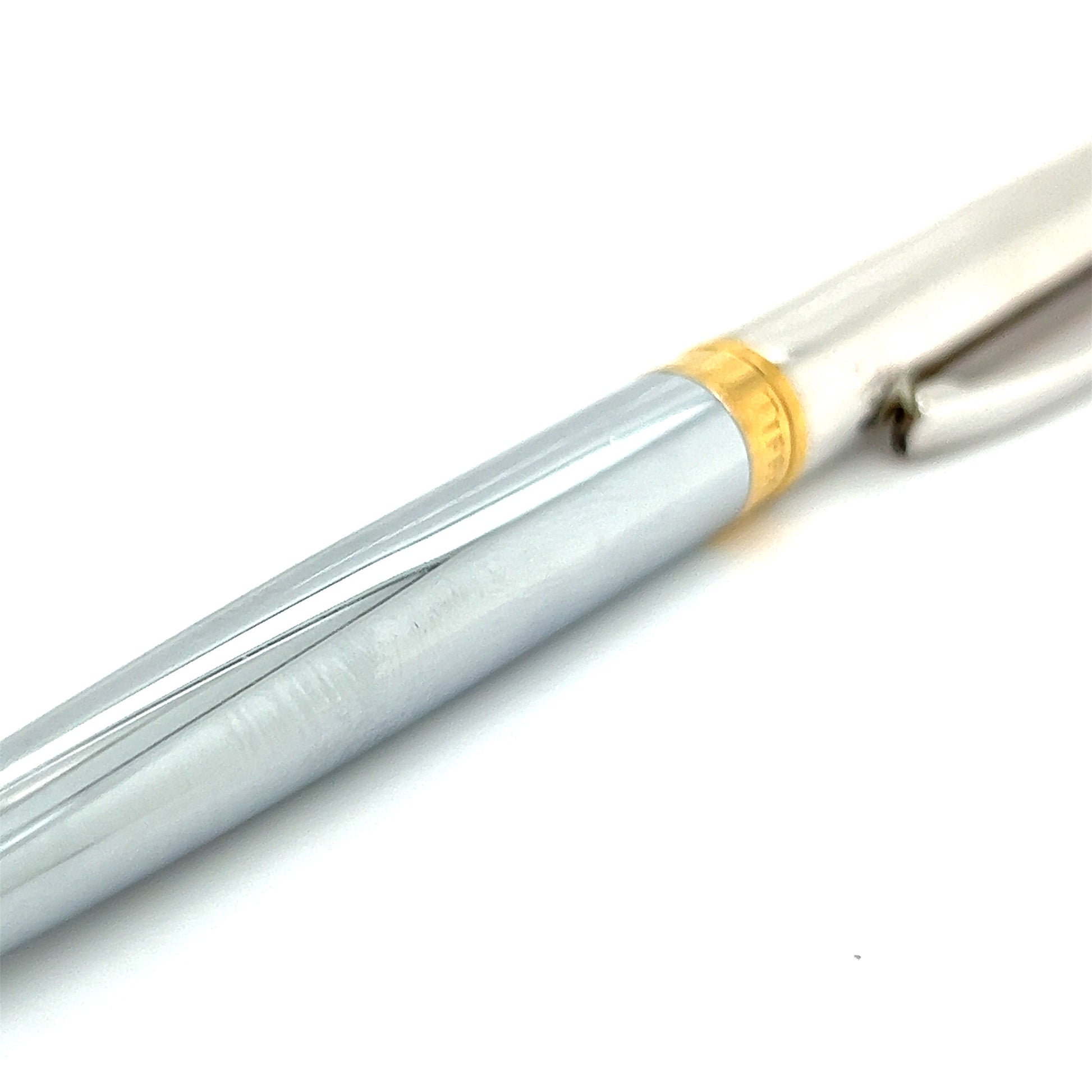 Tiffany & Co Estate Gold Plated Ballpoint Pen 5.25" Sterling Silver TIF272 - Certified Fine Jewelry