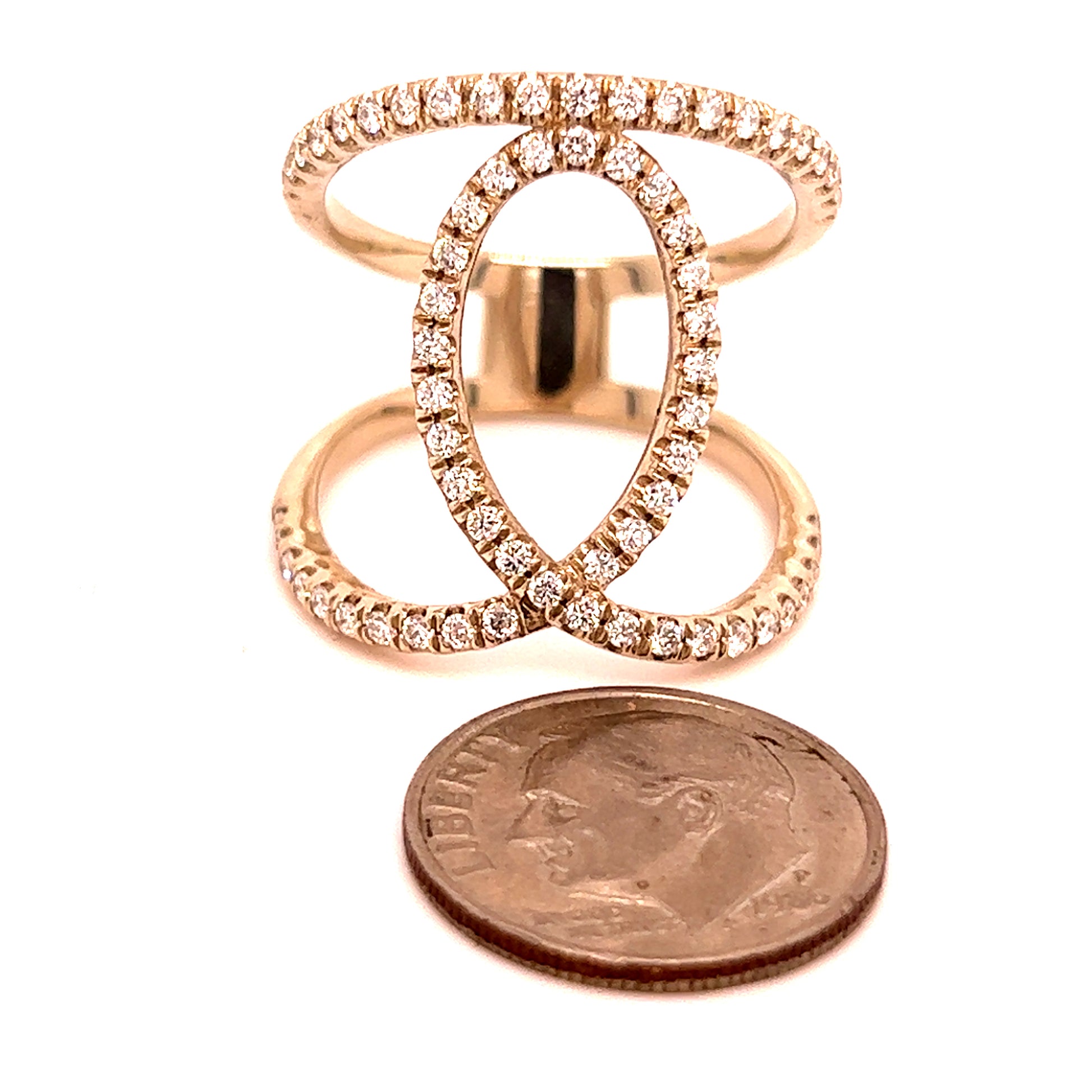 Diamond Ring 14k Gold 0.85 TCW Size 9.25 Certified $5,950 215643 - Certified Fine Jewelry