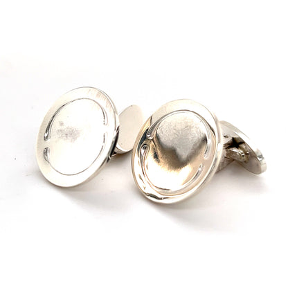 Georg Jensen Estate Sterling Silver Cufflinks 15.1 Grams GJ8 - Certified Fine Jewelry