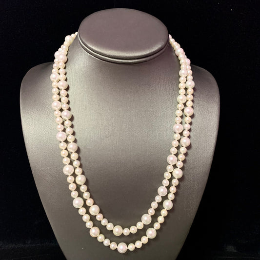 Akoya Pearl Necklace 14k Gold 42" 8.5 mm Certified $5,950 116392 - Certified Fine Jewelry