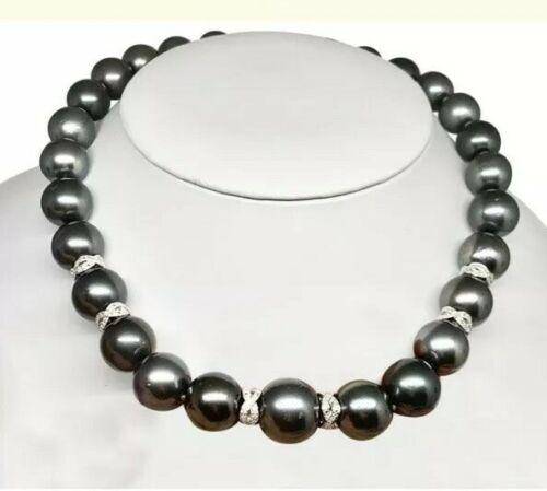 Diamond Tahitian Pearl 14k Gold Necklace 16 mm 16.5" Certified $29,750 914434 - Certified Fine Jewelry