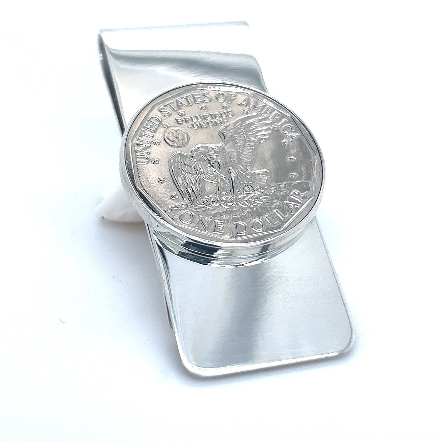 Tiffany & Co Estate One Dollar Coin Money Clip Sterling Silver TIF726