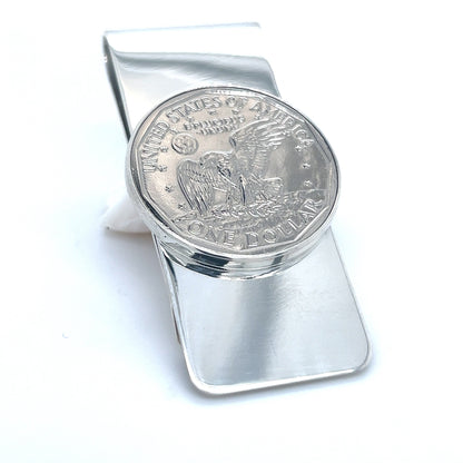 Tiffany & Co Estate One Dollar Coin Money Clip Sterling Silver TIF726